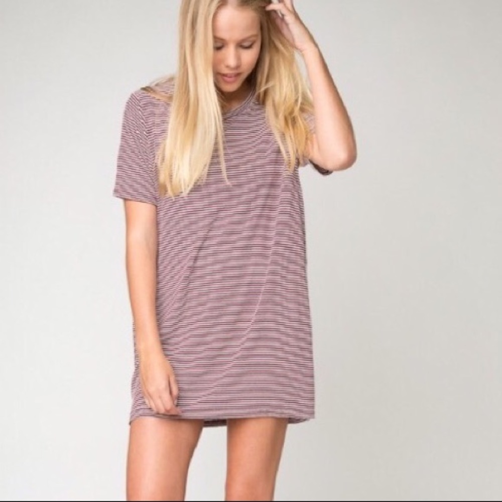 brandy melville stripped t shirt dress
